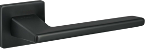 Ручка дверная FUARO SL PRIME BL 24 чёрный тонкаая цинковая розета